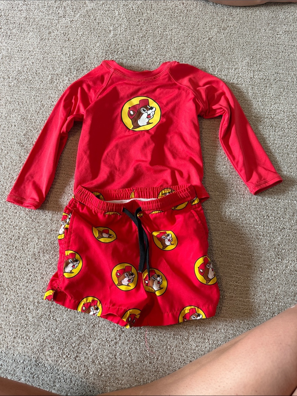 Buc-ee's Red Kids Swim Set